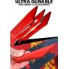 Dalstrong Santoku Knife – 7 inch – Shadow Black Series – Razor Sharp Kitchen Knife – Black Titanium Nitride Coated – High Carbon – 7CR17MOV-X Vacuum Treated Steel – Sheath – Vegetable – NSF Certified(Marauder Red)