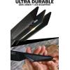 Dalstrong Steak Knife Set-4pc- 5″ Blade-Shadow Black Series-Black Titanium Nitride Coated-H Carbon 7CR17MOV-X Vacuum Treated Steel-Dinner Set Kitchen Knives-Sheath-NSF Certified(Traditional Unique Ergonomic)