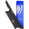 Dalstrong Butcher Knife – 10 inch – Shadow Black Series – Black Titanium Nitride Coated – High Carbon 7CR17MOV-X Vacuum Treated Steel – Breaking Kitchen Knife – Sheath – Slicing Knife – NSF Certified(10″ Bull-Nose)