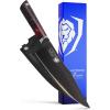 Dalstrong Chef Knife – 8 inch – Spartan Ghost Series – American Forged S35VN Powdered Steel Kitchen Knife – Maple & Red Resin Handle – Razor Sharp Cooking Knife -Sheath Included(8″ Chef’s Knife)