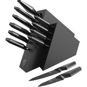 Dalstrong 12-piece Professional Knife Block Set – Shadow Black Series – Black Titanium Nitride Coated – High-Carbon Stainless Steel Knife Set with Block – NSF Certified Premium Kitchen Set(12 Piece Set)