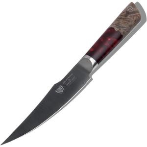 Dalstrong Chef Knife – 8 inch – Spartan Ghost Series – American Forged S35VN Powdered Steel Kitchen Knife – Maple & Red Resin Handle – Razor Sharp Cooking Knife -Sheath Included(6″ Fillet Knife)