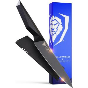 Dalstrong Utility Knife – 5.5 inch- Shadow Black Series – Black Titanium Nitride Coated – High Carbon – 7CR17MOV-X Vacuum Treated Steel – Cooking Kitchen Knife – Razor Sharp – Sheath – NSF Certified