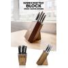 Dalstrong 24 Piece Block Knife Set – Vanquish Series – Stainless Steel Knife Set with Block & Kitchen Scissors – Forged High Carbon German Steel – Premium POM Black Handles – NSF Certified(Black)