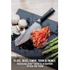 Dalstrong Santoku Knife – 7 inch – Vanquish Series – Forged High Carbon German Steel – POM Handle – Razor Sharp Kitchen Knife Gift- Asian Vegetable Knife – NSF Certified(Santoku Knife)