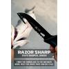 Dalstrong Slicing & Carving Fillet Knife – 10 inch – Night Shark Series-7CR17MOV High Carbon Steel-Titanium Coated-Fillet Knife for Fish & Meat Slicer – Polypropylene Handle – Sheath- NSF Certified(5 inch Hook)