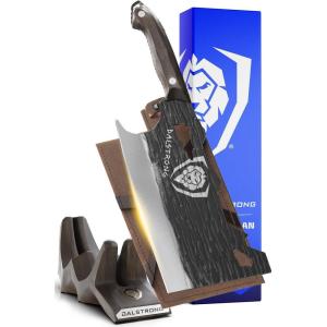 Dalstrong Curved Fillet Boning Knife 6”- Barbarian Series – Premium Swedish 14C28N High Carbon Stainless Steel – Black Brown Wood Handle Knife – Professional Fillet Knife- Sheath Included(9″ Obliterator)