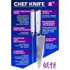 Dalstrong Chef Knife – 8 inch – Phantom Series – Japanese High-Carbon AUS8 Steel Kitchen Knife – White G10 Handle – Cooking Knife – w/Sheath(White Handle)