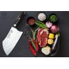 Dalstrong Cleaver Knife – 7 inch – Omega Series – BD1N-V Hyper Steel Kitchen Knife – G10 Woven Fiberglass Handle – Razor Sharp Knife – Leather Sheath Included