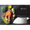 Dalstrong Cleaver Knife – 7 inch – Omega Series – BD1N-V Hyper Steel Kitchen Knife – G10 Woven Fiberglass Handle – Razor Sharp Knife – Leather Sheath Included