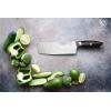 Dalstrong Nakiri Knife – 7 inch – Omega Series – BD1N-V Hyper Steel Kitchen Knife – G10 Woven Fiberglass Handle – Razor Sharp Knife – Professional Vegetable Cooking Knife – Leather Sheath Included