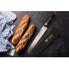 Dalstrong Serrated Bread Knife – 9 inch – Omega Series – BD1N-V Hyper Steel Kitchen Knife – G10 Woven Fiberglass Handle – Sharp – Bread Slicer Cutter – Bagel – Slicing Knife – Leather Sheath Included