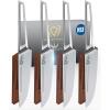 DALSTRONG Steak Knives Set Of 4-5″ – Crusader Series – Forged High-Carbon German Stainless Steel – w/Magnetic Sheath – NSF Certified
