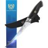 Dalstrong Curved Boning Knife – 6 inch – Omega Series – BD1N-V Hyper Steel Kitchen Knife – G10 Handle – Razor Sharp Knife – Leather Sheath Included