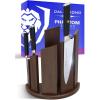 Dalstrong Knife Block Set -6pc- Magnetic Knife Stand-Phantom Series-Japanese High-Carbon AUS8 Steel-Knife Kitchen Set-Pakkawood Handle-Men’s Valentines Gift