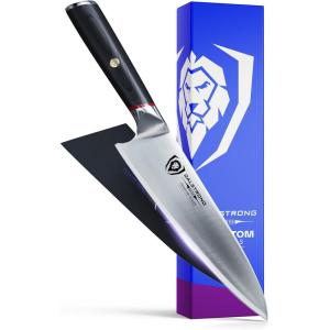Dalstrong Chef Knife – 8 inch – Phantom Series – Japanese High-Carbon AUS8 Steel Kitchen Knife – White G10 Handle – Cooking Knife – w/Sheath(Black Handle)