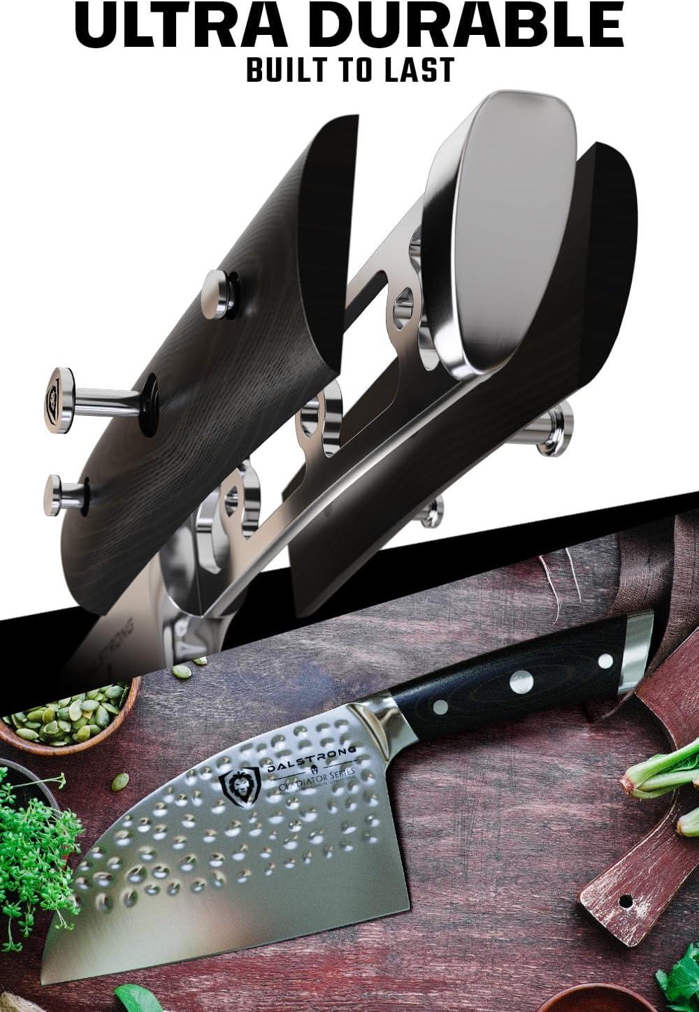 image:imageDalstrong Barong Chef Knife 7 inch Gladiator Series Elite Razor Sharp Kitchen Knife Forged High Carbon German Steel Full Tang Cooking Knife Gift wSheath Chefs Knife NSF CertifiedBlack G10 Handle