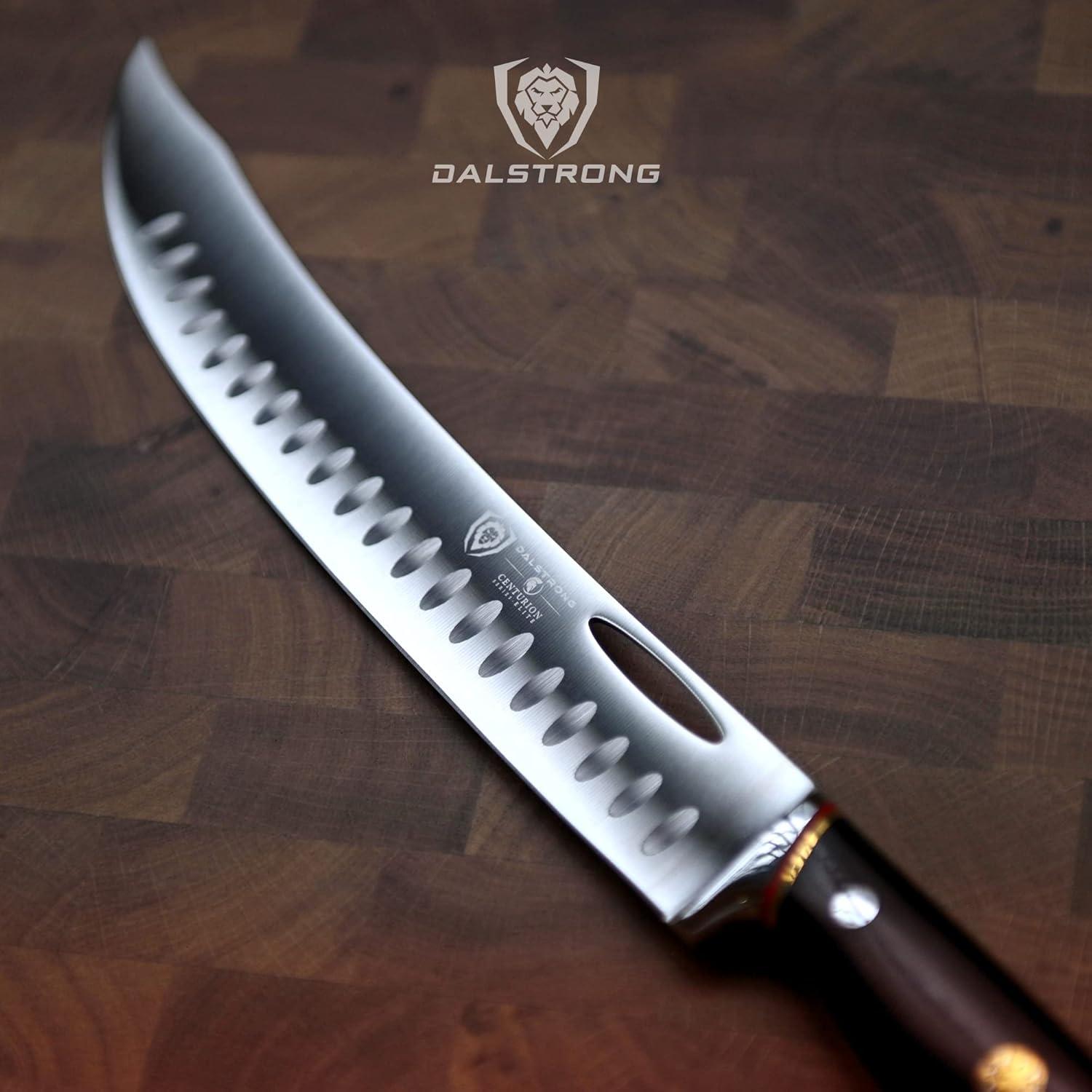 image:imageDalstrong Butcher Knife 10 inch Centurion Series Premium Swedish 14C28N High Carbon Stainless Steel G10 Handle Meat Kitchen Knife Razor Sharp Carving Breaking Knife Sheath Included