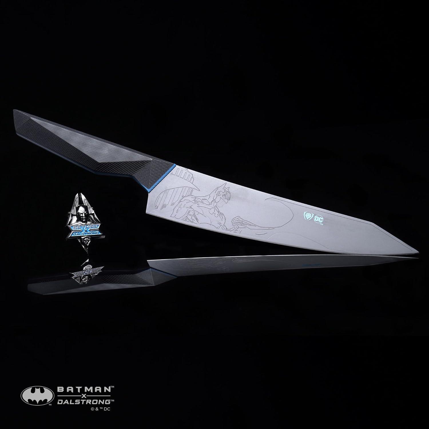 image:imageDalstrong Chef Knife 8 inch BATMAN Shadow Black Edition High Carbon 7Cr17MoV Steel Black Titanium Kitchen Knife Collection Item G10 Handle Chefs Knife Cooking SheathChef Knife