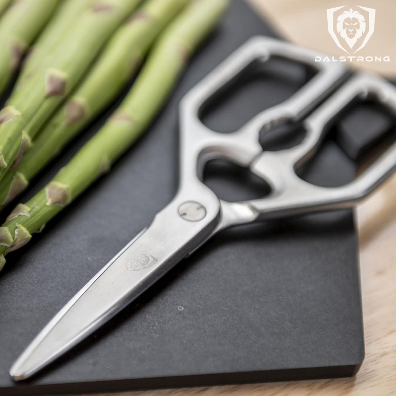 image:imageDalstrong Japanese Stainless Steel Ambidextrous Kitchen Scissors All Purpose Heavy Duty Detachable Sharp Blade Herbs Pizza Meat CuttingSilver