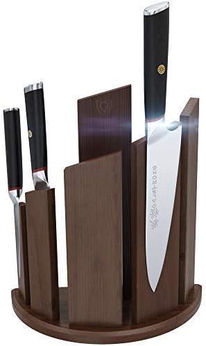 image:imageDalstrong Magnetic Knife Block Holds 12 Piece Dragon Spire Premium DoubleSided Walnut Block Holder and Stand Display Stand Professional Kitchen Set Cooking Set