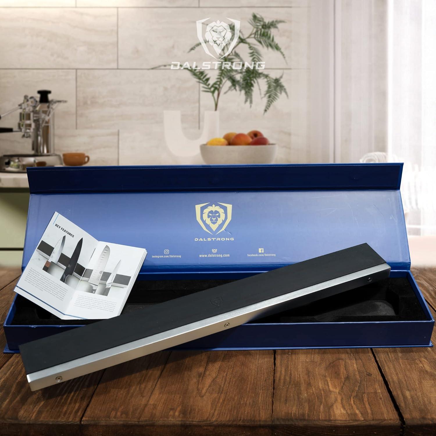 image:imageDalstrong Magnetic Knife Holder Wall ScratchResistant Silicone Stainless Steel Details Matte Black Knife Magnetic Strip 18 x 2 Powerful Magnet Kitchen Bar Easy Mount Safe DisplaySilicone