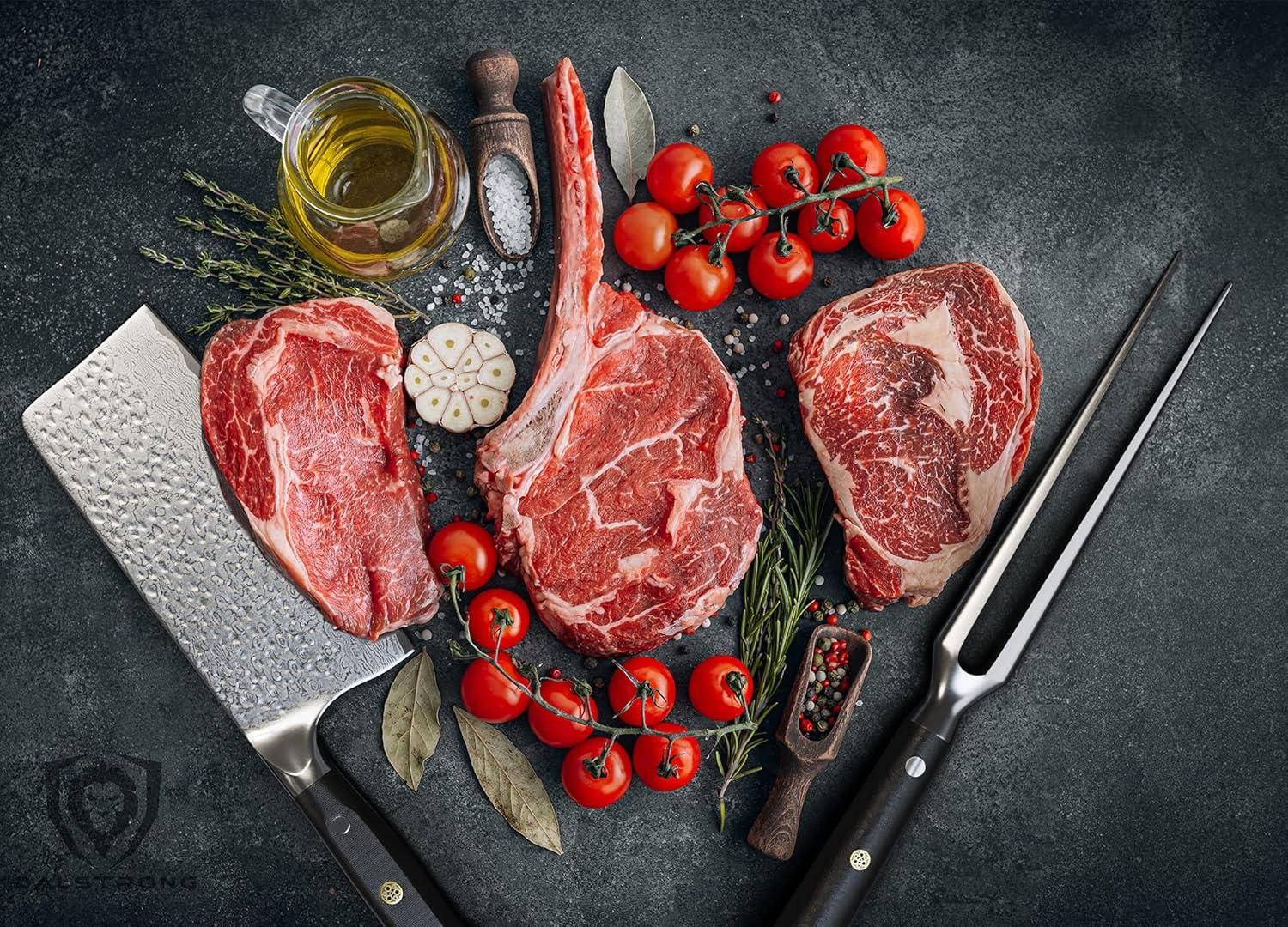 image:imageDalstrong Meat Fork 7 inch The Impaler DualProng Carving amp BBQ Fork High Carbon Stainless Steel G10 Garolite Handle Professional Barbecue Carving Fork Kitchen Utensils