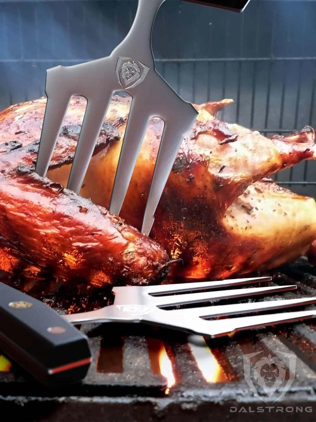 image:imageDalstrong Meat Shredding Claws MultiUse Shredding Tool Lifting Pulling Handling Utensils x2 Premium HC Stainless Steel G10 Hanlde BBQ Meats Brisket amp More