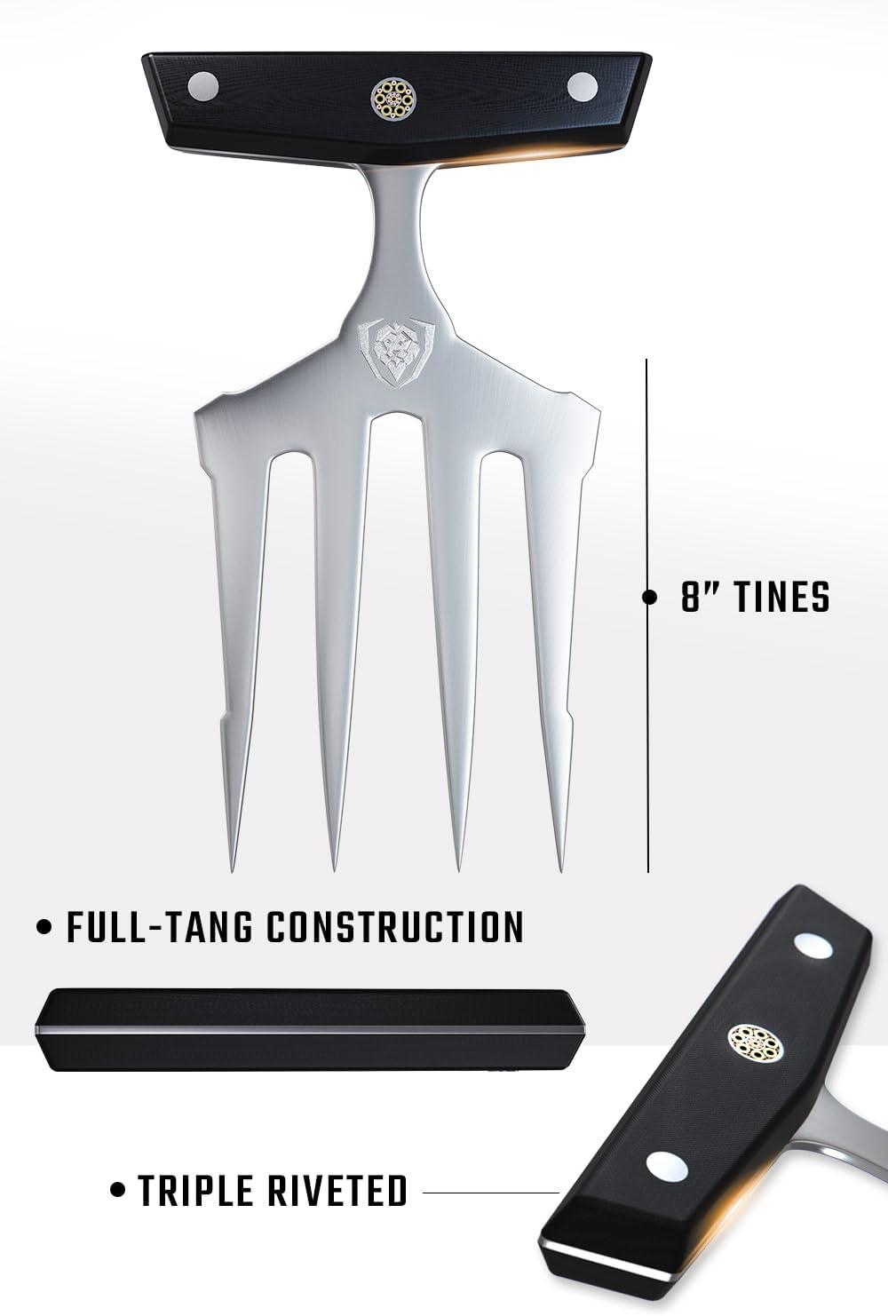 image:imageDalstrong Meat Shredding Claws MultiUse Shredding Tool Lifting Pulling Handling Utensils x2 Premium HC Stainless Steel G10 Hanlde BBQ Meats Brisket amp More