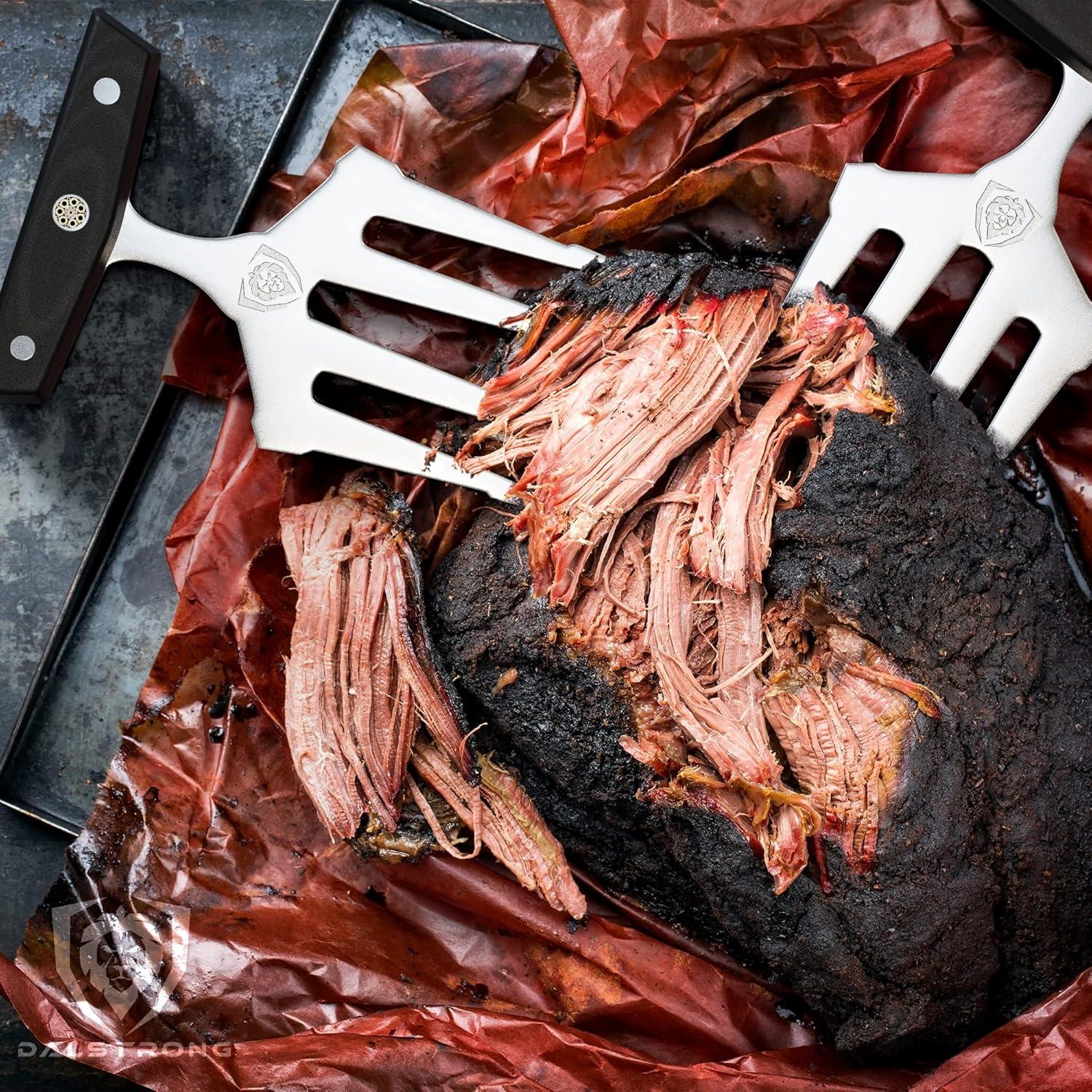 image:imageDalstrong Meat Shredding Claws MultiUse Shredding Tool Lifting Pulling Handling Utensils x2 Premium HC Stainless Steel G10 Hanlde BBQ Meats Brisket amp More