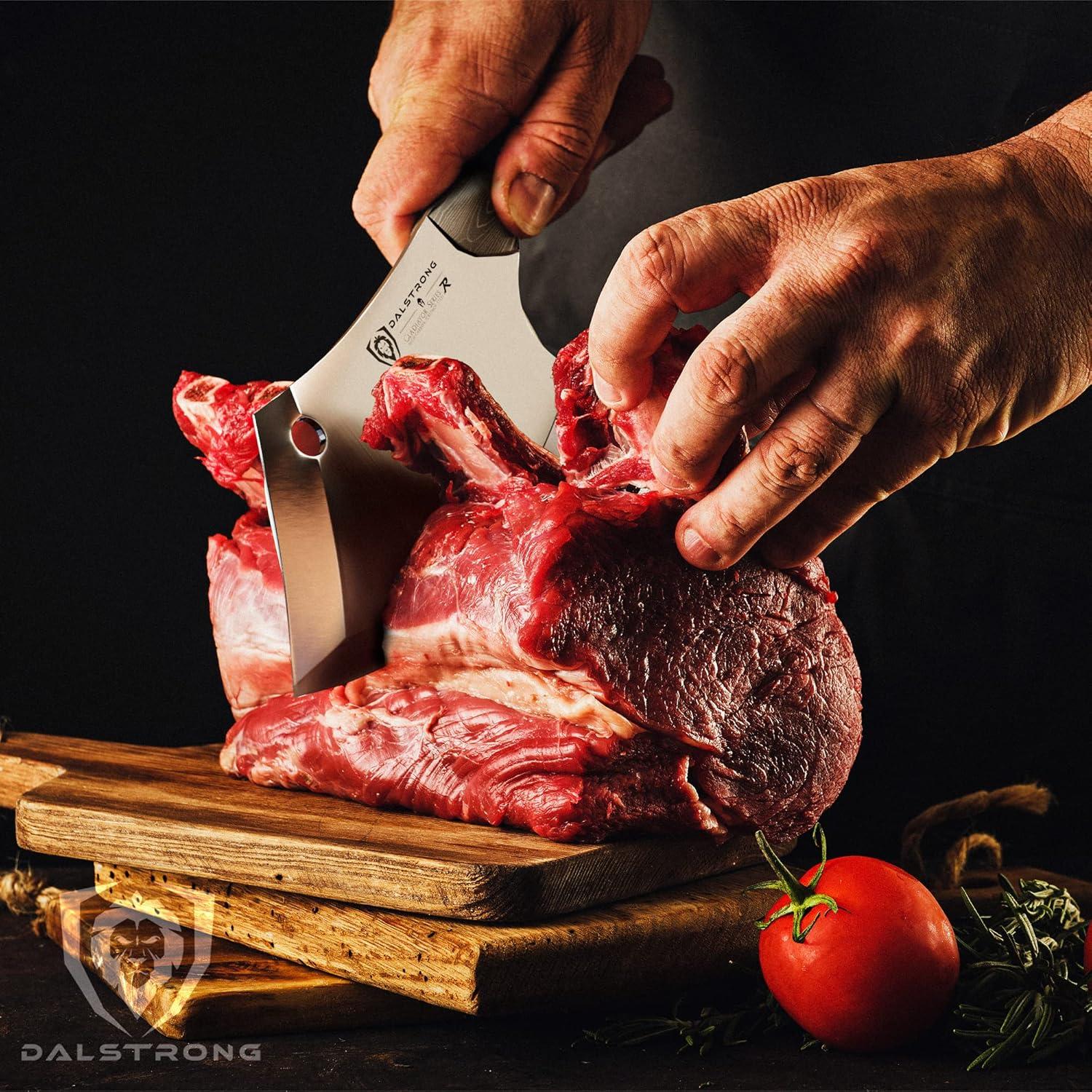 image:imageDalstrong Mini Rocking Cleaver Knife 65 inch Gladiator Series R 7CR17MOV High Carbon Steel Razor Sharp Kitchen Knife Black G10 Handle Meat Cleaver Vegetable Knife NSF Certified65 Rocking Cleaver