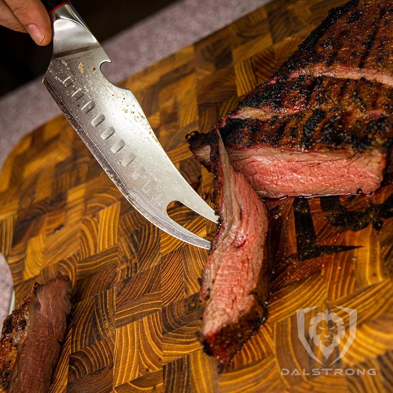 image:imageDalstrong Pitmaster BBQ amp Meat Knife 8 inch Shogun Series ELITE Forked Tip amp Bottle Opener Japanese AUS10V Super Steel Kitchen Knife G10 Handle Razor Sharp wSheath65