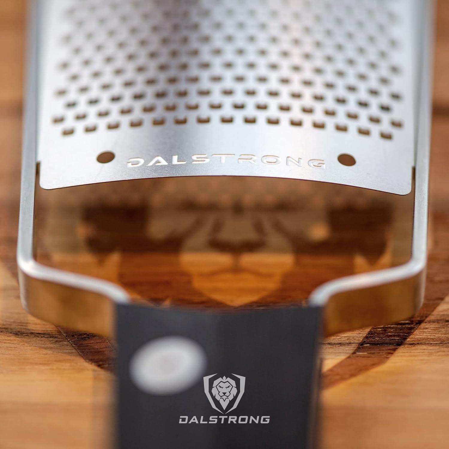 image:imageDalstrong Professional Wide Cheese Grater Ribbon 304 Stainless Steel Blade G10 Handle Kitchen Shredder wBlade Cover MediumSoft Cheese Chocolate Citrus Root Vegetables NSF CertifiedFine