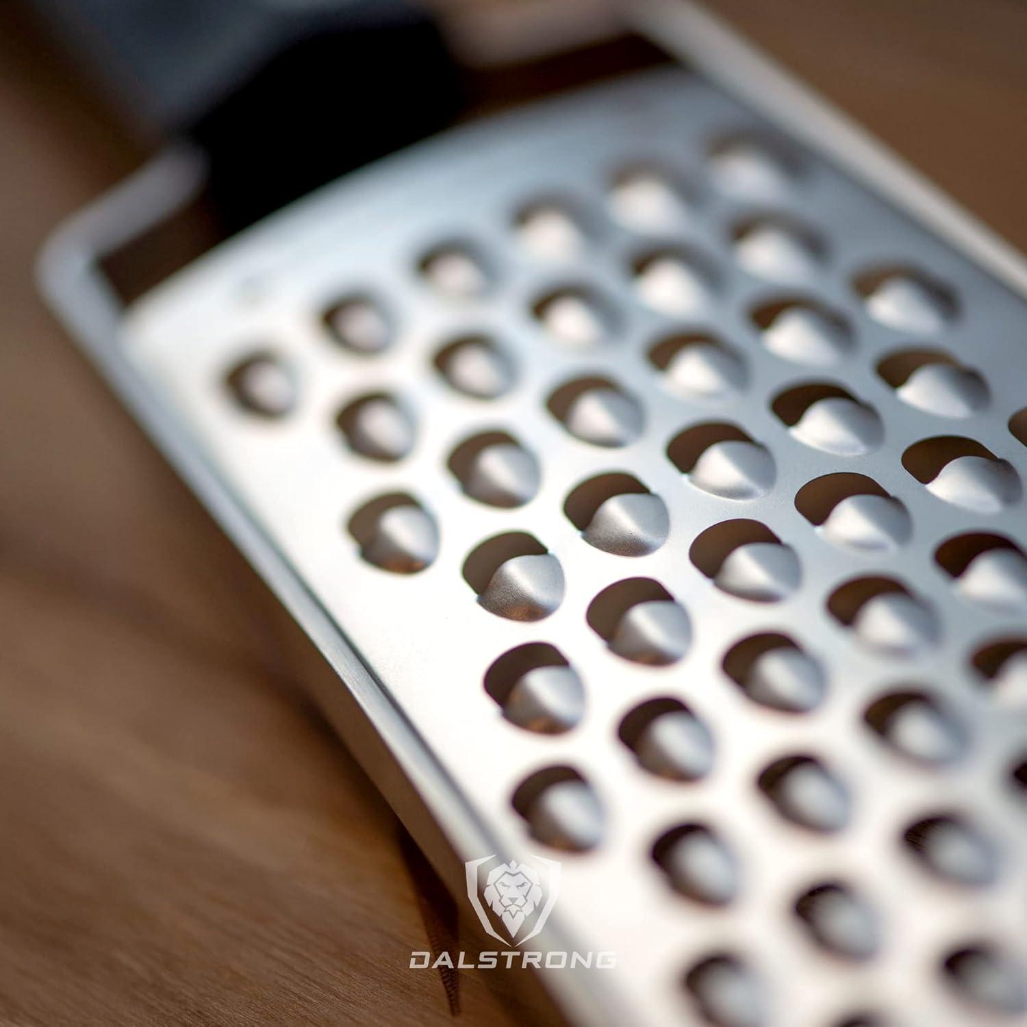 image:imageDalstrong Professional Wide Cheese Grater Ribbon 304 Stainless Steel Blade G10 Handle Kitchen Shredder wBlade Cover MediumSoft Cheese Chocolate Citrus Root Vegetables NSF CertifiedExtra Coarse