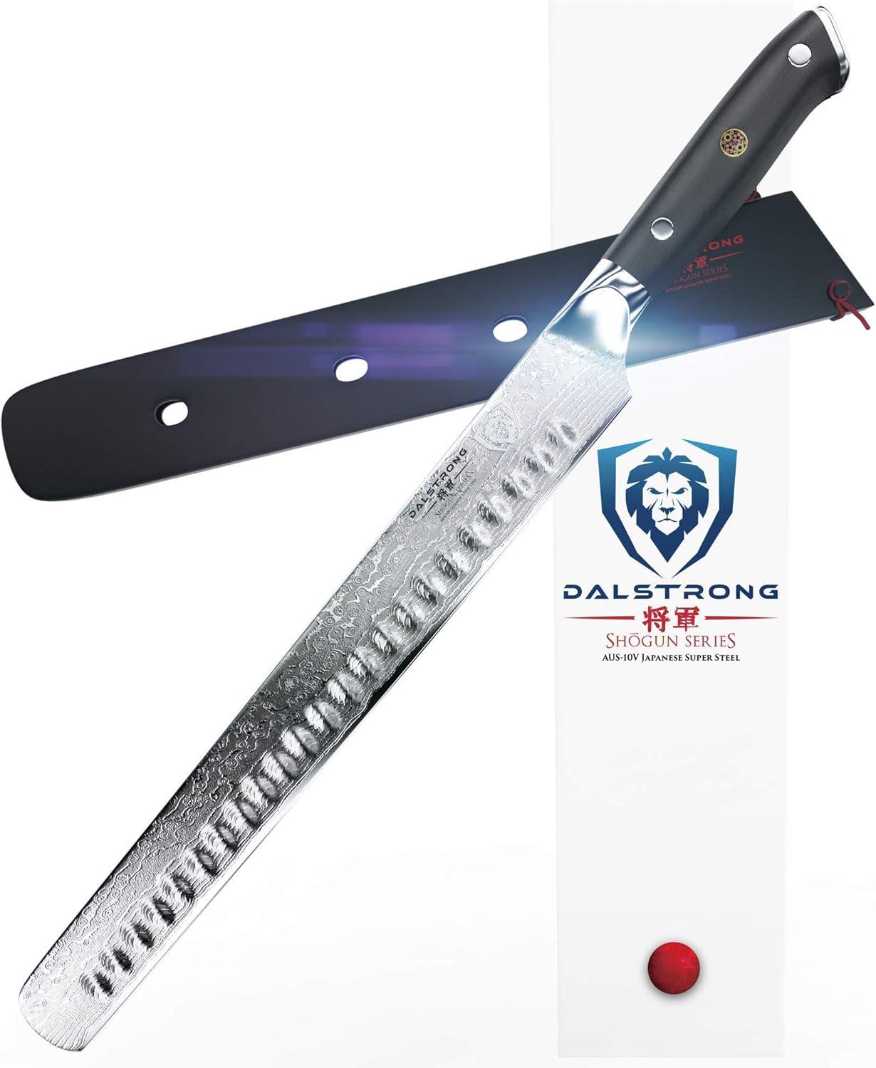 image:imageDalstrong Shogun Series 12 Slicing amp Carving Knife Granton Edge Bundled with the Shogun Series 6 Boning Knife Gift Set Japanese AUS10V BBQ Knife Bundle