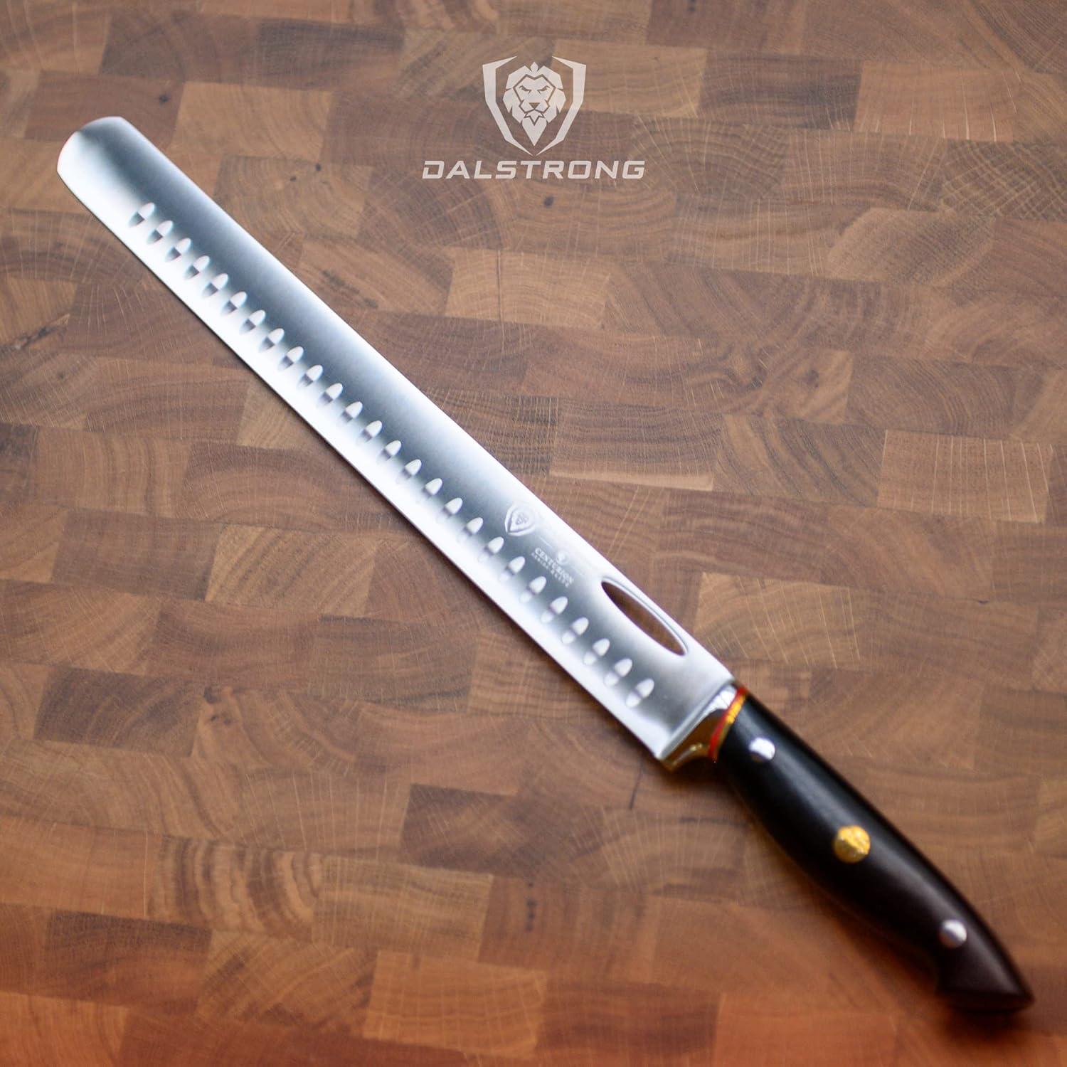image:imageDalstrong Slicing Knife 12 inch Centurion Series Premium Swedish 14C28N High Carbon Stainless Steel G10 Handle Massive Kitchen Knife Razor Sharp Slicer Carving Knife Sheath Included