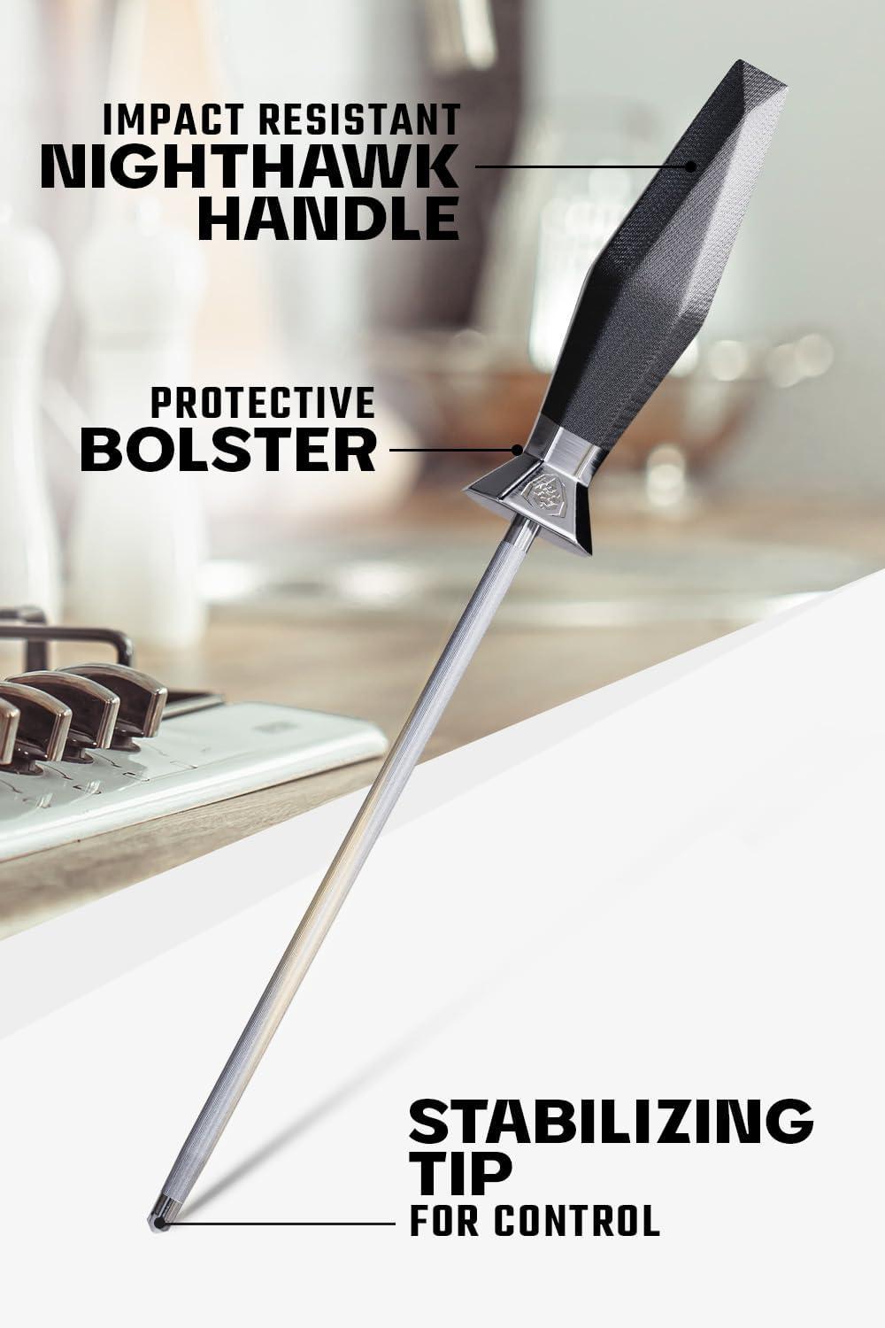 image:imageDalstrong Slicing Knife 14 inch Shadow Black Series Black Titanium Nitride Coated High Carbon 7CR17MOVX Vacuum Treated Steel Carving Knife Sheath Kitchen Knife Slicer NSF CertifiedBlack Titanium