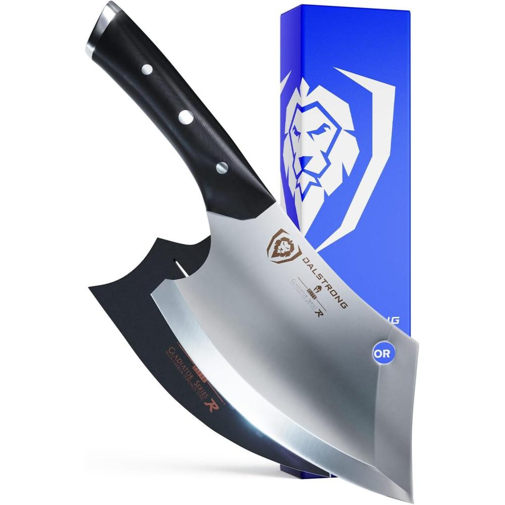 image:imageDalstrong Mini Rocking Cleaver Knife 65 inch Gladiator Series R 7CR17MOV High Carbon Steel Razor Sharp Kitchen Knife Black G10 Handle Meat Cleaver Vegetable Knife NSF Certified65 Rocking Cleaver