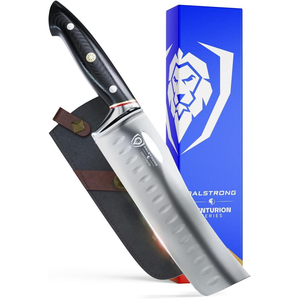 image:imageDalstrong Nakiri Knife 7 inch Centurion Series Premium Swedish High Carbon Stainless Steel G10 Handle Vegetable Knife Sheath Included
