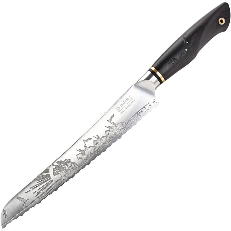 image:imageDalstrong Paring Knife  4 inch  Lord of the Rings Edition  Official Licensed Collection  Hobbits  Premium German X50CRMOV15 Steel  Ebony Wood Handle  Leather Sheath9 Bread Knife