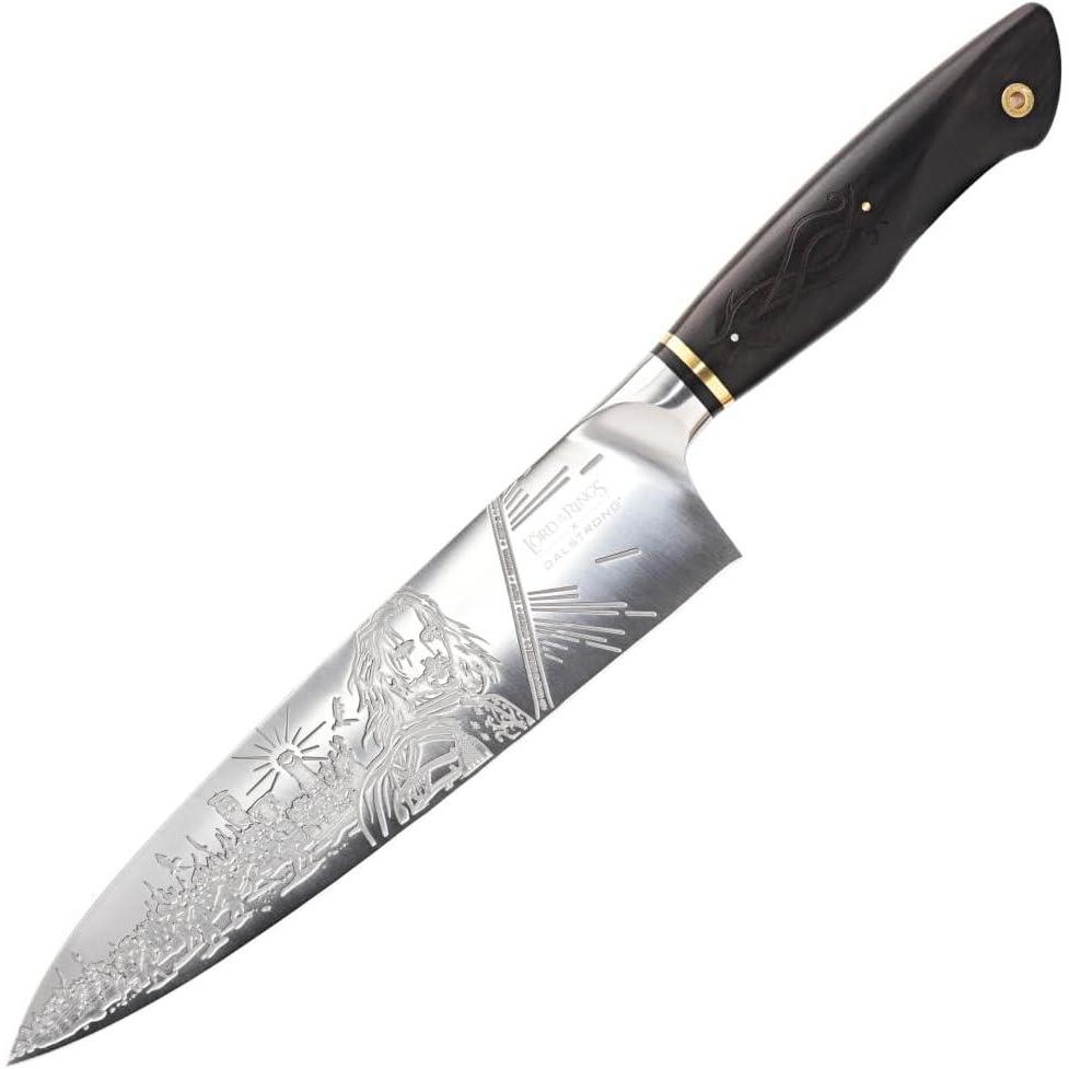 image:imageDalstrong Paring Knife  4 inch  Lord of the Rings Edition  Official Licensed Collection  Hobbits  Premium German X50CRMOV15 Steel  Ebony Wood Handle  Leather Sheath8 Chef Knife