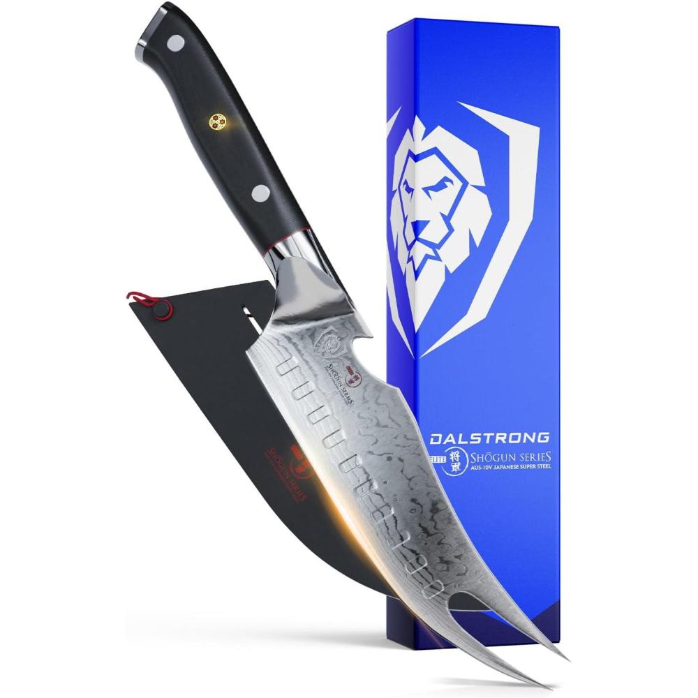 image:imageDalstrong Pitmaster BBQ amp Meat Knife 8 inch Shogun Series ELITE Forked Tip amp Bottle Opener Japanese AUS10V Super Steel Kitchen Knife G10 Handle Razor Sharp wSheath65
