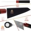 DALSTRONG – Honesuki Knife – Shogun Series S – Single Bevel Knives – Japanese AUS-10V Damascus – 5.5″ Honesuki – w/Sheath