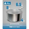 DALSTRONG 3 QT Stock Pot – The Oberon Series – 3-Ply Aluminum Core Cookware – Silver – w/Lid & Pot Protector(3 QT)