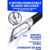 DALSTRONG Razor VX – I Straight Peeler – High Carbon Stainless Steel – Non Slip G10 Handle – Fine, Serrated & Julienne Blades Set – Premium Vegetable, Fruit, Potato Peeler for Kitchen(Straight Peeler)