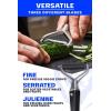DALSTRONG Razor VX – I Straight Peeler – High Carbon Stainless Steel – Non Slip G10 Handle – Fine, Serrated & Julienne Blades Set – Premium Vegetable, Fruit, Potato Peeler for Kitchen(Y Peeler)
