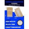 DALSTRONG Universal Knife Block – 18 Slots – Premium American Ash Wood – Aluminum Alloy Rim Kitchen Set – Lion Head Logo Badge – Premium Craftsmanship Knife Set – Angled For Ergonomics – Cleans Easily(18 Slots)