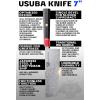 DALSTRONG Usuba Knife – 7 inch – Ronin Series – Single Bevel Blade – Japanese AUS-10V Damascus Steel – Red Rosewood Handle Kitchen Knife Sushi – Asian Vegetable Knife – w/Sheath