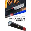 DALSTRONG Usuba Knife – 7 inch – Ronin Series – Single Bevel Blade – Japanese AUS-10V Damascus Steel – Red Rosewood Handle Kitchen Knife Sushi – Asian Vegetable Knife – w/Sheath