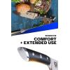 DALSTRONG Utility Knife – 6 inch – Gladiator Series Elite – Forged High-Carbon German Steel Kitchen Knife – Black G10 Handle – Paring Cooking Knife Gift – Chef’s Knife – Sheath – NSF Certified(6″ Ultimate Utility & Sandwich Knife)